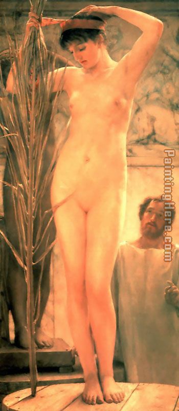 A Sculptors Model painting - Sir Lawrence Alma-Tadema A Sculptors Model art painting